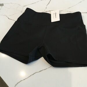 Women's Black Shorts Mirity Sports Athletic Medium Bike NWT Running